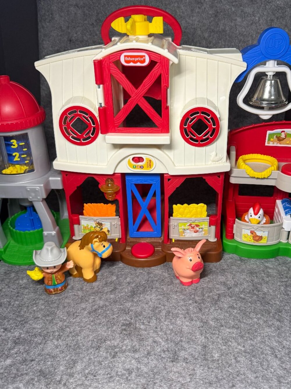 Fisher-Price Little People Caring for Animals Farm - 4 Animals + Farmer - Tested